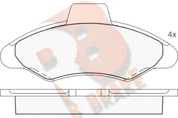 Brake Pad Set, disc brake (RB0790)