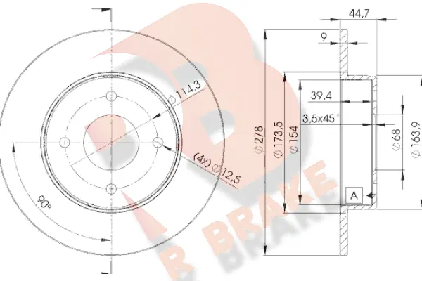 Brake Disc (78RBD22083)