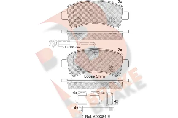 Brake Pad Set, disc brake (RB2240)