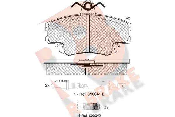 Brake Pad Set, disc brake (RB0993-700)