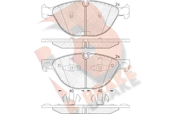 Brake Pad Set, disc brake (RB1905)