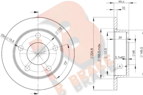 Brake Disc (78RBD23634)
