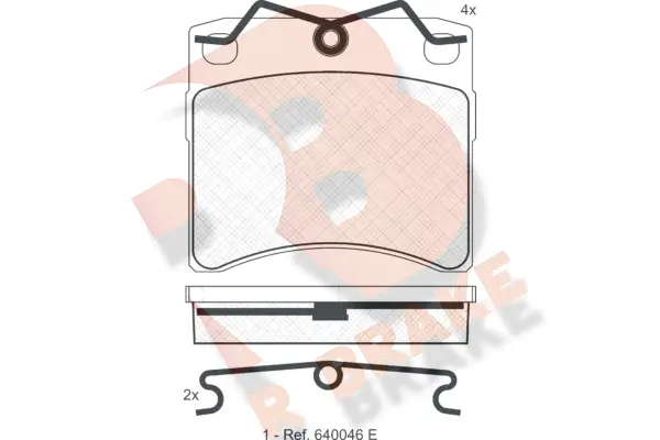 Brake Pad Set, disc brake (RB0895)