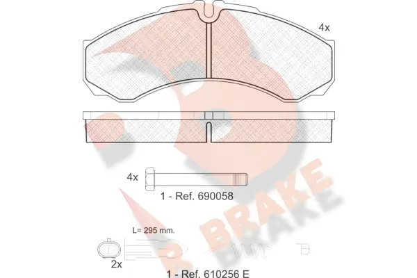 Brake Pad Set, disc brake (RB1208-200)