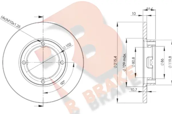 Brake Disc (78RBD21160)
