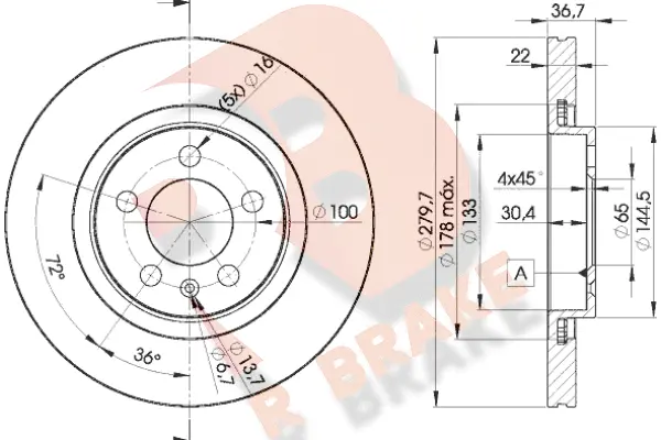 Brake Disc (78RBD25603)