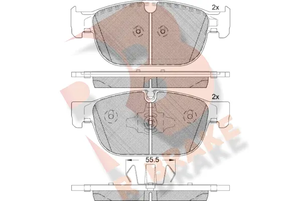 Brake Pad Set, disc brake (RB2272)