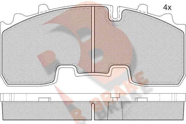 Brake Pad Set, disc brake (RB2156)