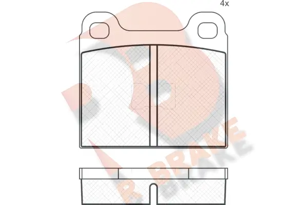 Brake Pad Set, disc brake (RB0169)