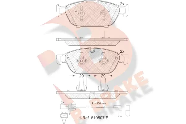 Brake Pad Set, disc brake (RB1993)
