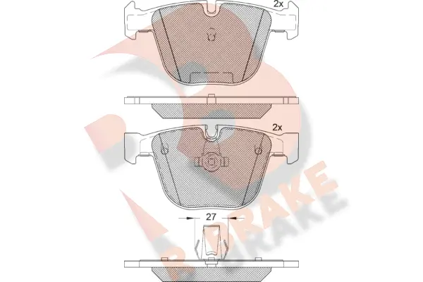 Brake Pad Set, disc brake (RB1949)