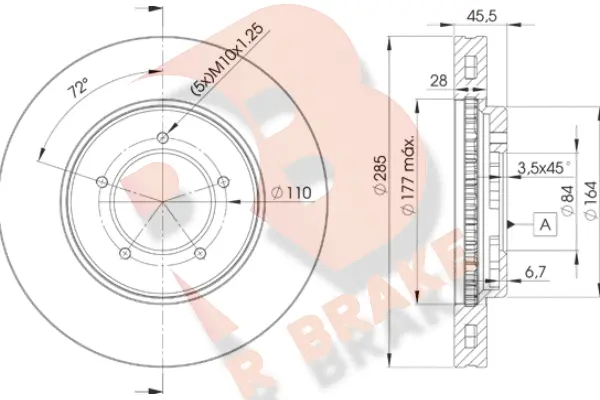 Brake Disc (78RBD22610)
