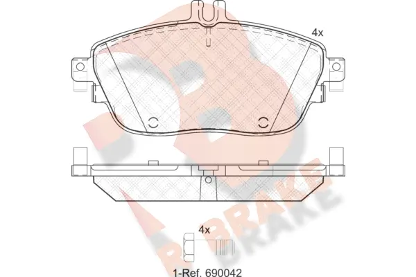 Brake Pad Set, disc brake (RB2061)