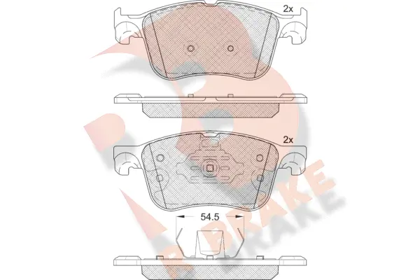 Brake Pad Set, disc brake (RB2321-204)