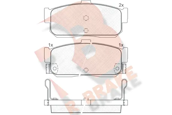 Brake Pad Set, disc brake (RB0915)