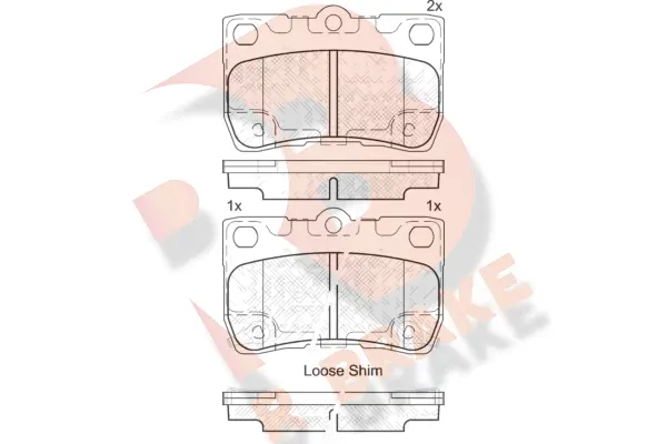 Brake Pad Set, disc brake (RB2060)