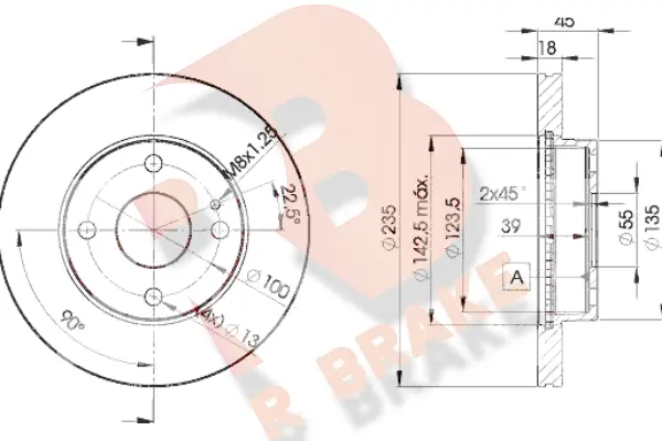 Brake Disc (78RBD23254)