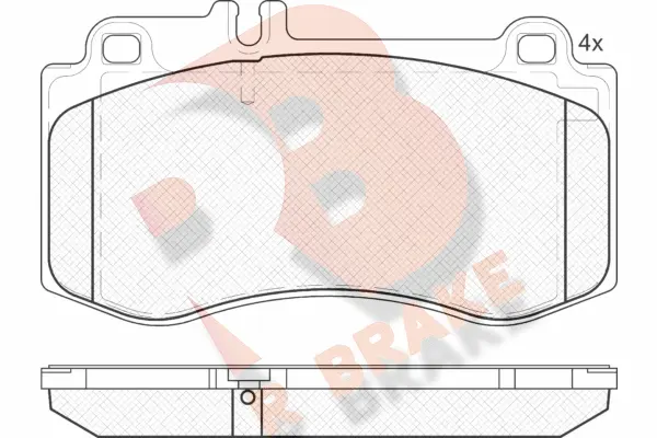 Brake Pad Set, disc brake (RB1950)