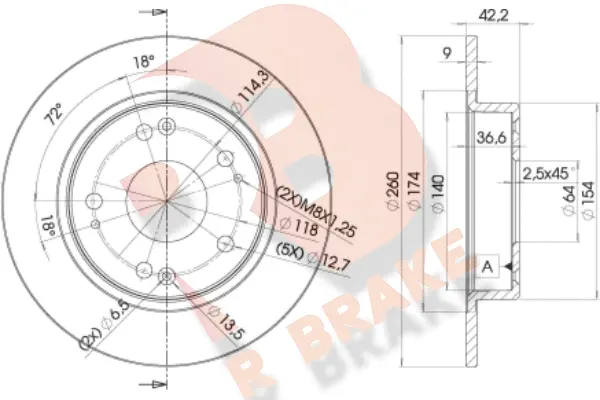 Brake Disc (78RBD22510)