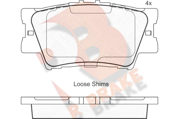 Brake Pad Set, disc brake (RB1761)