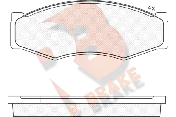 Brake Pad Set, disc brake (RB0526)