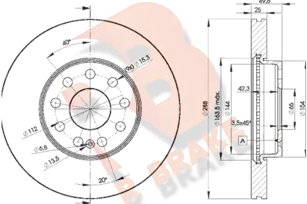 Brake Disc (78RBD25615)