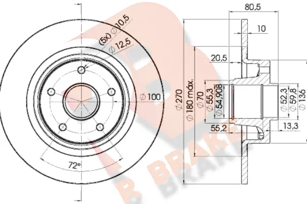Brake Disc (78RBD17898)