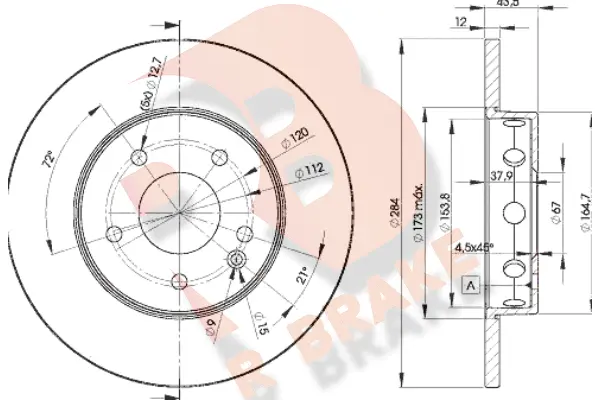 Brake Disc (78RBD23180)