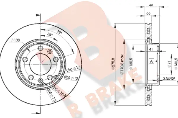 Brake Disc (78RBD27322)