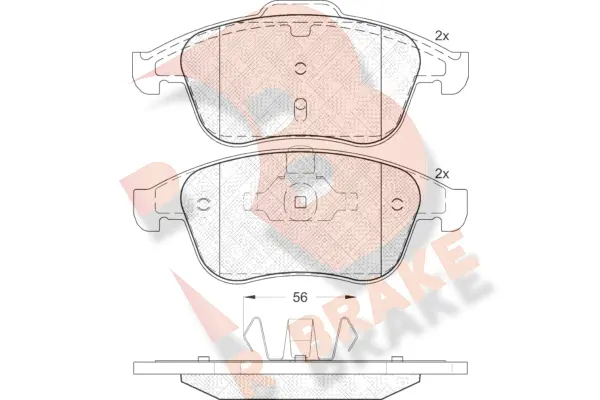 Brake Pad Set, disc brake (RB1859)