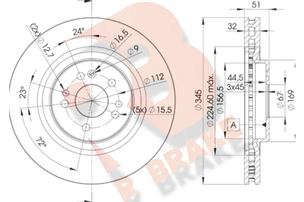 Brake Disc (78RBD23504)