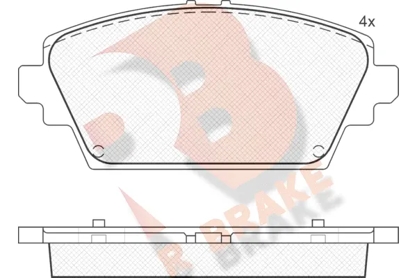 Brake Pad Set, disc brake (RB1581)