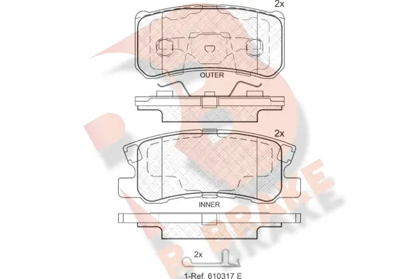 Brake Pad Set, disc brake (RB1375-202)