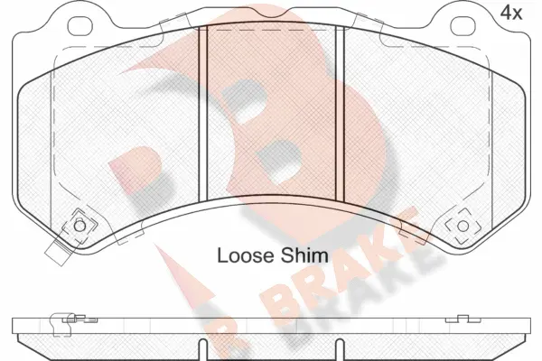 Brake Pad Set, disc brake (RB2164)