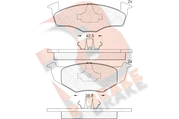 Brake Pad Set, disc brake (RB1130)