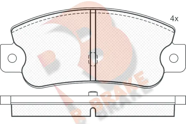 Brake Pad Set, disc brake (RB0490)