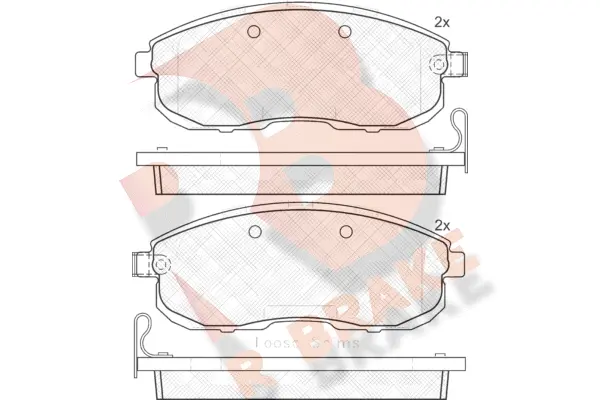 Brake Pad Set, disc brake (RB1882)