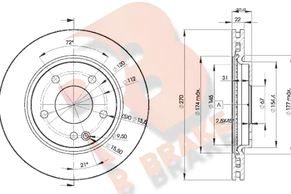 Brake Disc (78RBD22112)
