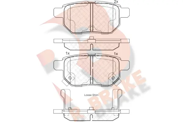 Brake Pad Set, disc brake (RB1899)
