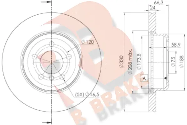 Brake Disc (78RBD23555)