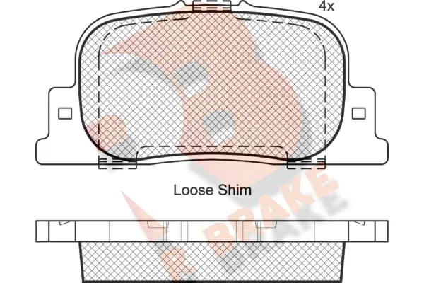 Brake Pad Set, disc brake (RB1633)
