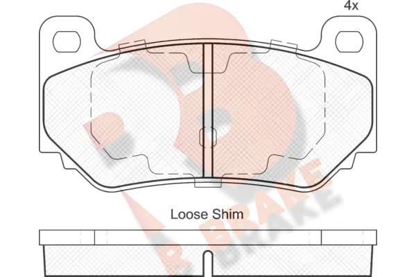 Brake Pad Set, disc brake (RB2071)