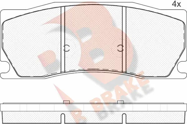 Brake Pad Set, disc brake (RB2016)