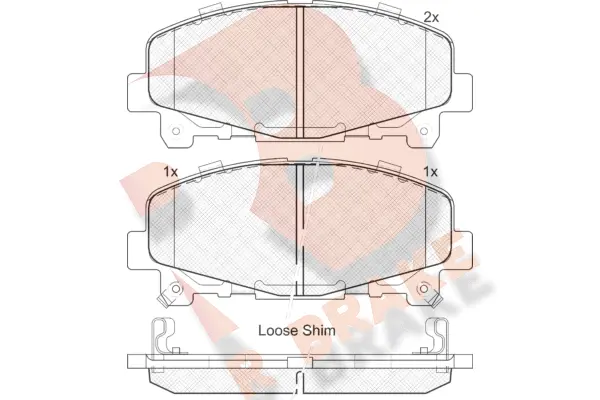 Brake Pad Set, disc brake (RB1894)