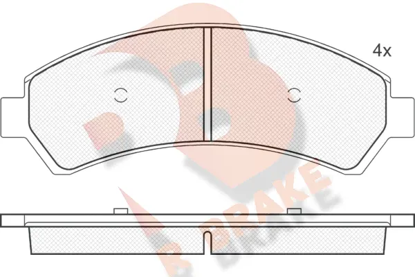 Brake Pad Set, disc brake (RB1410)