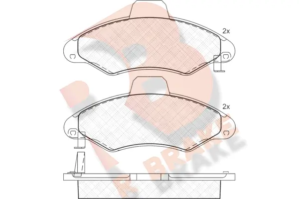 Brake Pad Set, disc brake (RB1229)