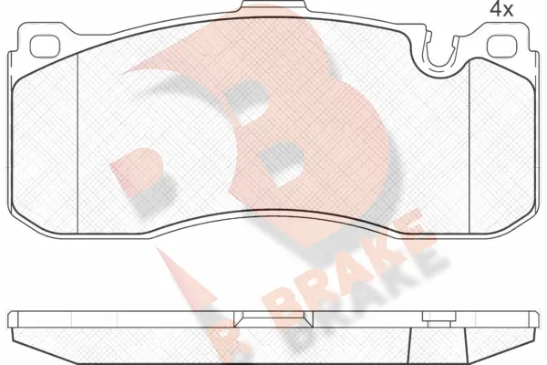 Brake Pad Set, disc brake (RB1964)