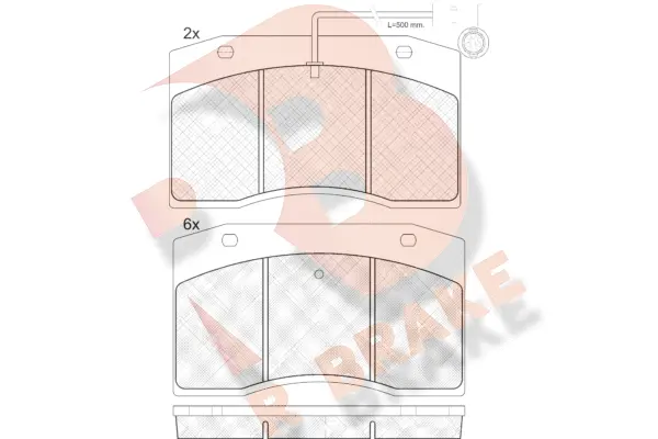 Brake Pad Set, disc brake (RB0832)