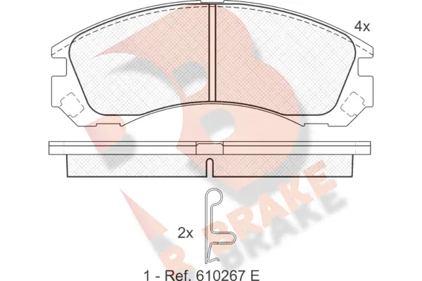 Brake Pad Set, disc brake (RB1358)