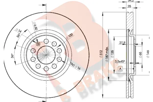 Brake Disc (78RBD25620)